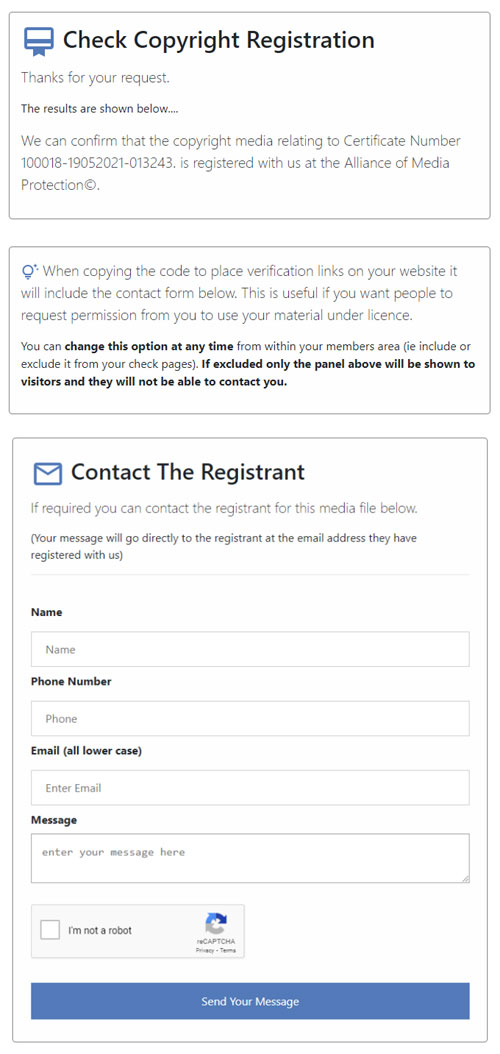 Sample Certficate Check