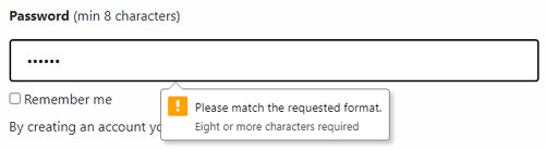Wrong password