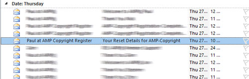Open email
